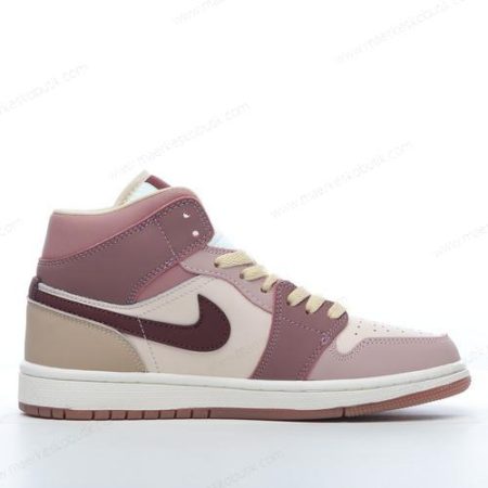 Billige Sko Nike Air Jordan 1 Mid SE ‘Pink Beige Rød’ DO7440-821