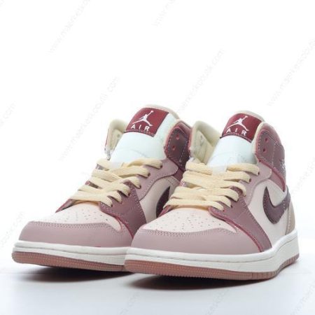 Billige Sko Nike Air Jordan 1 Mid SE ‘Pink Beige Rød’ DO7440-821