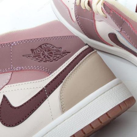 Billige Sko Nike Air Jordan 1 Mid SE ‘Pink Beige Rød’ DO7440-821