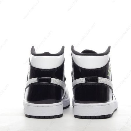 Billige Sko Nike Air Jordan 1 Mid SE ‘Sort Hvid Grøn’ DC4099-100