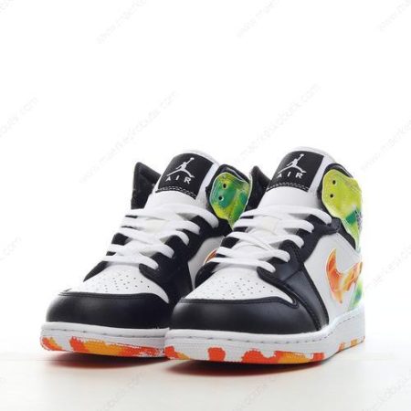 Billige Sko Nike Air Jordan 1 Mid SE ‘Sort Orange Hvid’ DJ6563-038