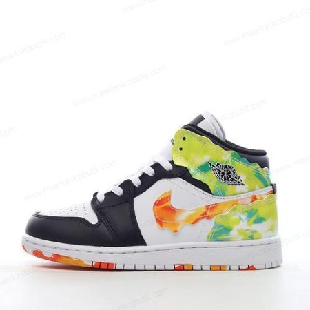 Billige Sko Nike Air Jordan 1 Mid SE ‘Sort Orange Hvid’ DJ6563-038