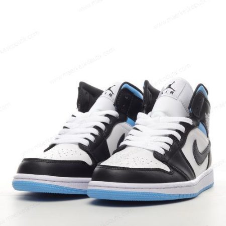 Billige Sko Nike Air Jordan 1 Mid ‘Sort Blå’ BQ6472-102