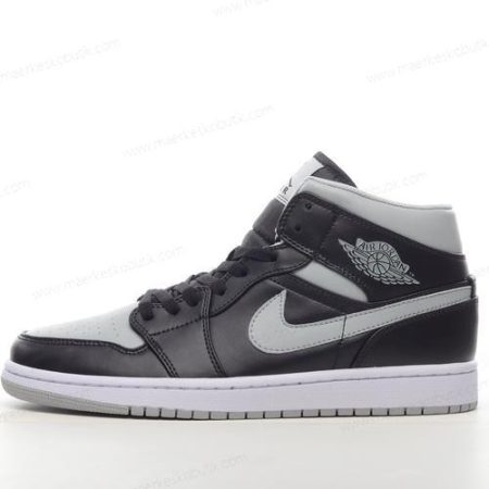 Billige Sko Nike Air Jordan 1 Mid ‘Sort Grå Hvid’ BQ6472-007