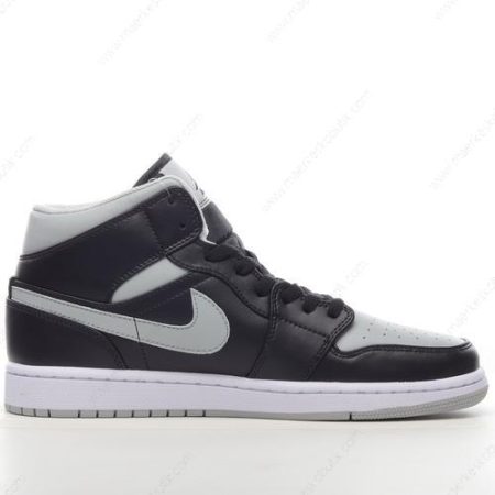 Billige Sko Nike Air Jordan 1 Mid ‘Sort Grå Hvid’ BQ6472-007