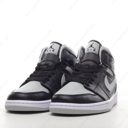 Billige Sko Nike Air Jordan 1 Mid ‘Sort Grå Hvid’ BQ6472-007