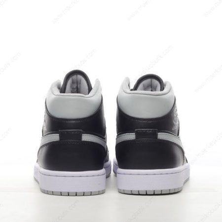 Billige Sko Nike Air Jordan 1 Mid ‘Sort Grå Hvid’ BQ6472-007