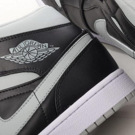 Billige Sko Nike Air Jordan 1 Mid ‘Sort Grå Hvid’ BQ6472-007