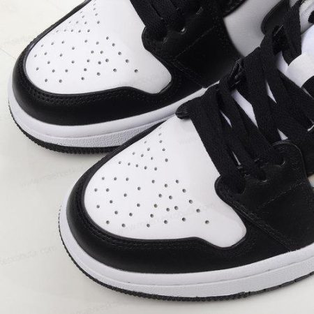 Billige Sko Nike Air Jordan 1 Mid ‘Sort Hvid’ DR9495-001