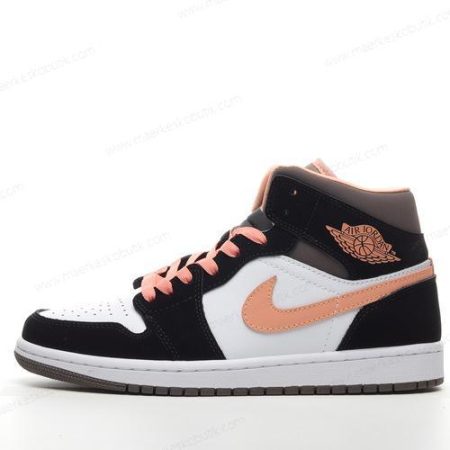 Billige Sko Nike Air Jordan 1 Mid ‘Sort Pink’ DH0210-100