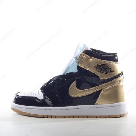 Billige Sko Nike Air Jordan 1 Retro High ‘Guld Sort’ 861428-001