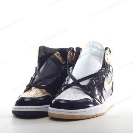 Billige Sko Nike Air Jordan 1 Retro High ‘Guld Sort’ 861428-001