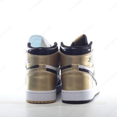 Billige Sko Nike Air Jordan 1 Retro High ‘Guld Sort’ 861428-001