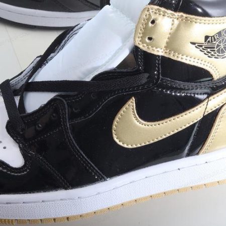 Billige Sko Nike Air Jordan 1 Retro High ‘Guld Sort’ 861428-001