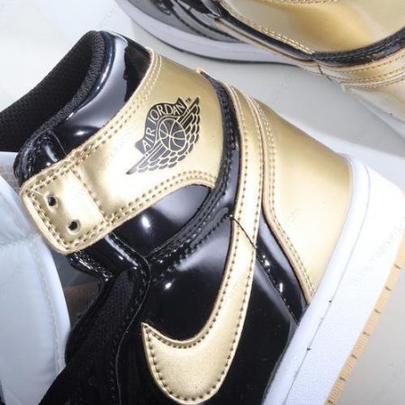 Billige Sko Nike Air Jordan 1 Retro High ‘Guld Sort’ 861428-001