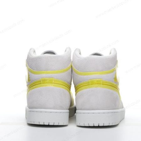 Billige Sko Nike Air Jordan 1 Retro High ‘Hvid Gul Sort’ 555088-170