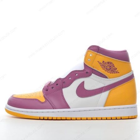 Billige Sko Nike Air Jordan 1 Retro High OG ‘Guld Hvid’ 555088-706