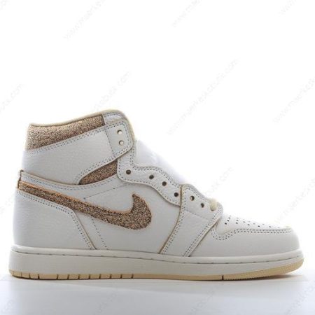 Billige Sko Nike Air Jordan 1 Retro High OG ‘Hvid Lysebrun’ FD8631-100