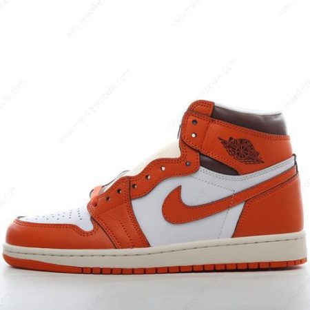 Billige Sko Nike Air Jordan 1 Retro High OG ‘Hvid Orange’ DO9369-101