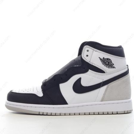 Billige Sko Nike Air Jordan 1 Retro High OG ‘Hvid Sort Grå’ 555088-108