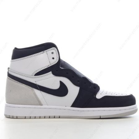 Billige Sko Nike Air Jordan 1 Retro High OG ‘Hvid Sort Grå’ 555088-108