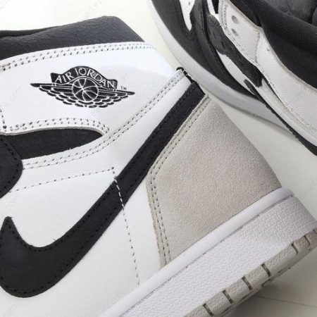 Billige Sko Nike Air Jordan 1 Retro High OG ‘Hvid Sort Grå’ 555088-108