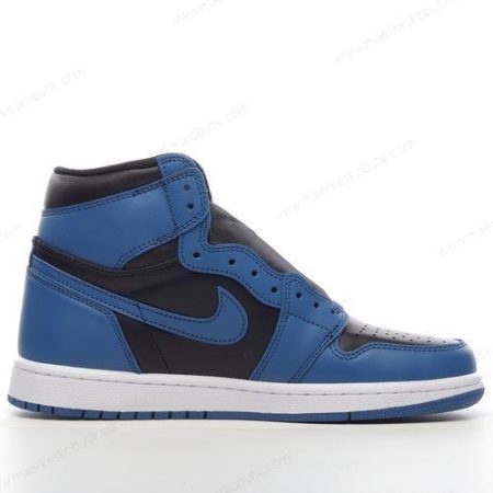 Billige Sko Nike Air Jordan 1 Retro High OG ‘Mørkeblå Sort’ 555088-404