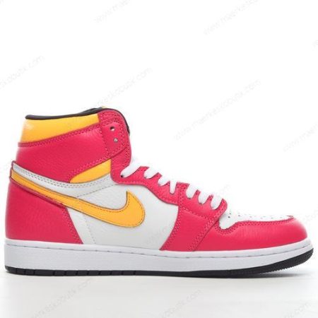 Billige Sko Nike Air Jordan 1 Retro High OG ‘Orange Rød Hvid’ 555088-603