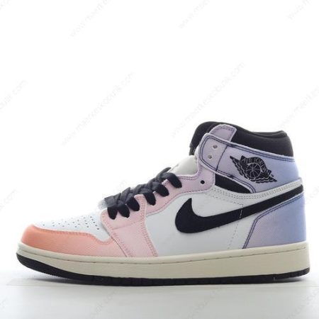 Billige Sko Nike Air Jordan 1 Retro High OG ‘Orange Sort Hvid Lilla’ DX0054-805