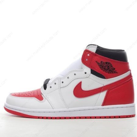 Billige Sko Nike Air Jordan 1 Retro High OG ‘Rød Hvid’ 555088-161