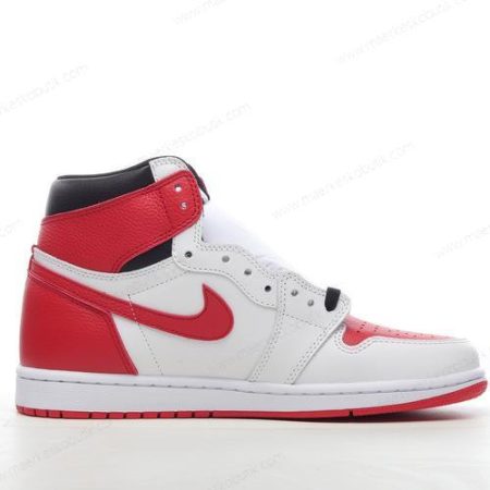 Billige Sko Nike Air Jordan 1 Retro High OG ‘Rød Hvid’ 555088-161