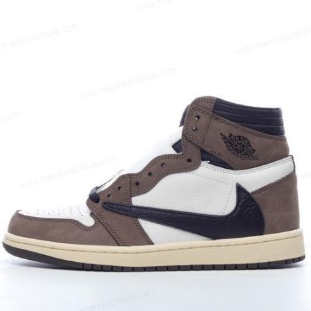 Billige Sko Nike Air Jordan 1 Retro High OG ‘Taupe Hvid Sort’ CD4487-100