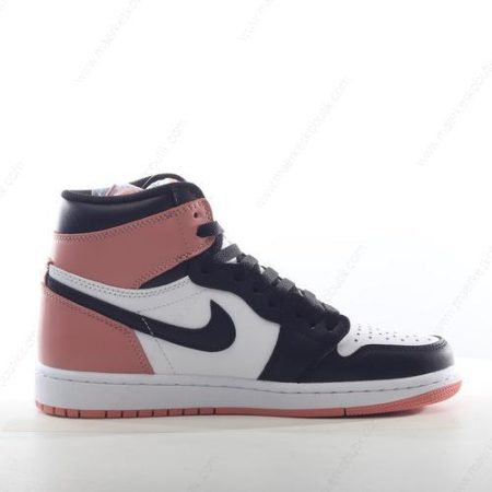 Billige Sko Nike Air Jordan 1 Retro High ‘Pink Hvid Sort’ 861428-101