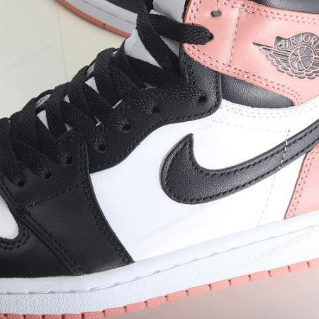 Billige Sko Nike Air Jordan 1 Retro High ‘Pink Hvid Sort’ 861428-101