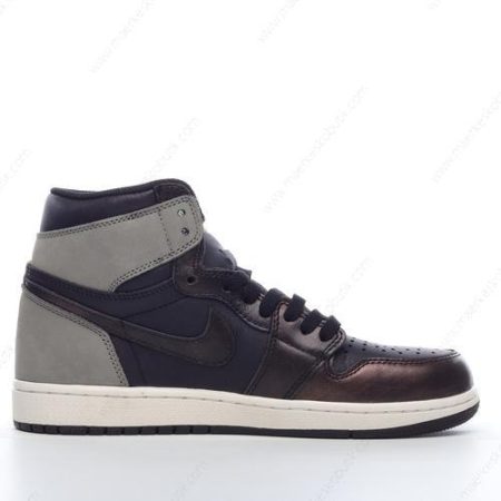 Billige Sko Nike Air Jordan 1 Retro High ‘Sort Grå’ 555088-033