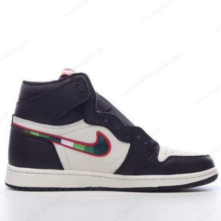 Billige Sko Nike Air Jordan 1 Retro High ‘Sort Grøn’ 555088-015