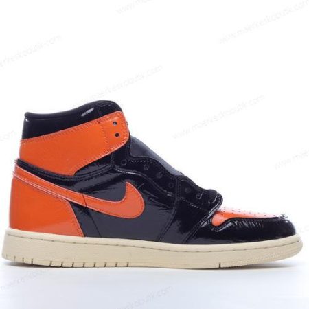 Billige Sko Nike Air Jordan 1 Retro High ‘Sort Orange’ 555088-028