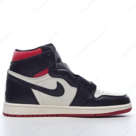 Billige Sko Nike Air Jordan 1 Retro High ‘Sort Rød’ 861428-106