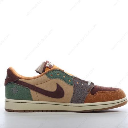 Billige Sko Nike Air Jordan 1 Retro Low OG ‘Brun Grøn’ DZ7292-200