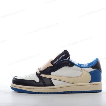 Billige Sko Nike Air Jordan 1 Retro Low OG ‘Hvid Sort Blå’ DM7866-140