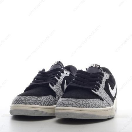 Billige Sko Nike Air Jordan 1 Retro Low OG ‘Sort Grå Hvid’ CZ0790-001