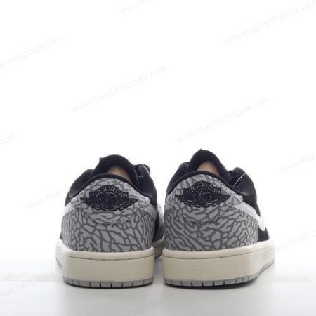 Billige Sko Nike Air Jordan 1 Retro Low OG ‘Sort Grå Hvid’ CZ0790-001