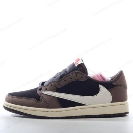 Billige Sko Nike Air Jordan 1 Retro Low OG ‘Sort Hvid Kaki’ CQ4277-001