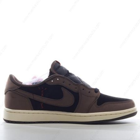 Billige Sko Nike Air Jordan 1 Retro Low OG ‘Sort Hvid Kaki’ CQ4277-001