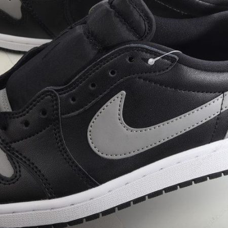 Billige Sko Nike Air Jordan 1 Retro Low ‘Sort Grå’ 709999-003