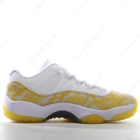 Billige Sko Nike Air Jordan 11 Low ‘Hvid Gul’ AH7860-107