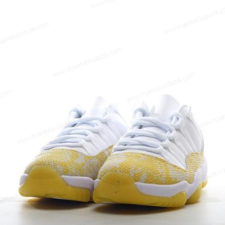 Billige Sko Nike Air Jordan 11 Low ‘Hvid Gul’ AH7860-107