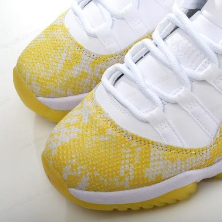 Billige Sko Nike Air Jordan 11 Low ‘Hvid Gul’ AH7860-107