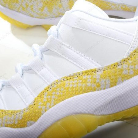 Billige Sko Nike Air Jordan 11 Low ‘Hvid Gul’ AH7860-107