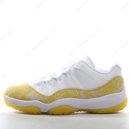 Billige Sko Nike Air Jordan 11 Low ‘Hvid Gul’ AH7860-107